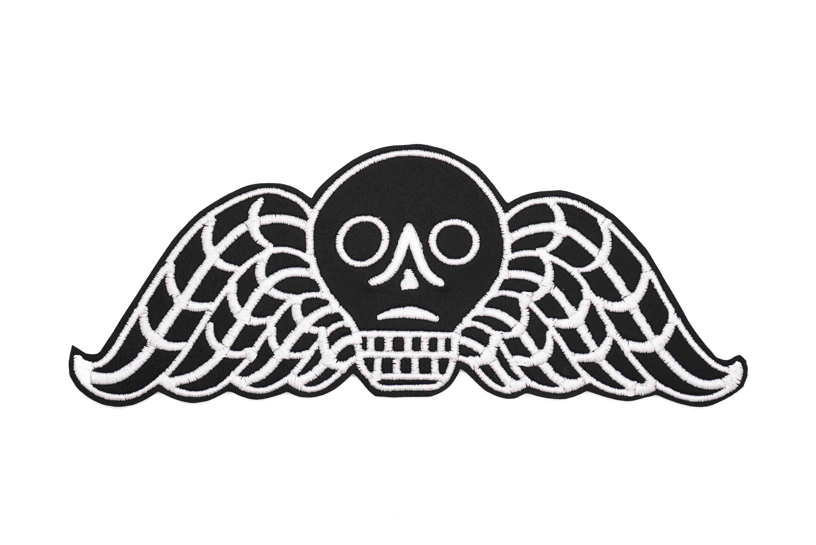 Project Pinup - Wholesale Patch - Memento Mori Faux Leather Embroidered Iron on Patch3