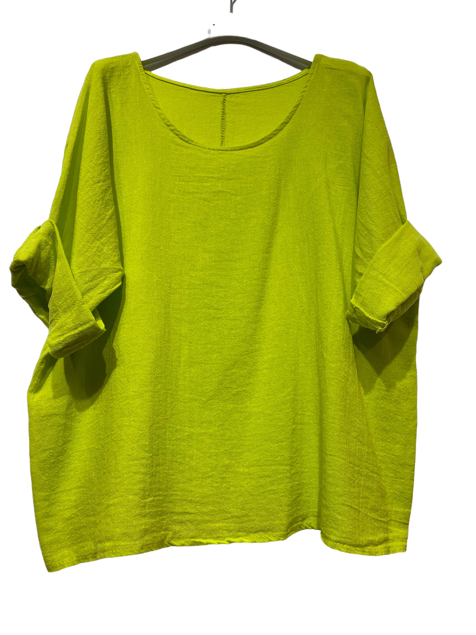 LINEN & COTTON HOUSE – Engroshandel T-shirt – til kvinder – Crop-top i bomuld og hør, bedst sælgende model 10111