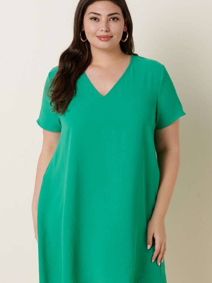 CD1565PL -PLUS AIRFLOW SHIFTJURK MET KORTE MOUWEN voor wholesale door mittoshop