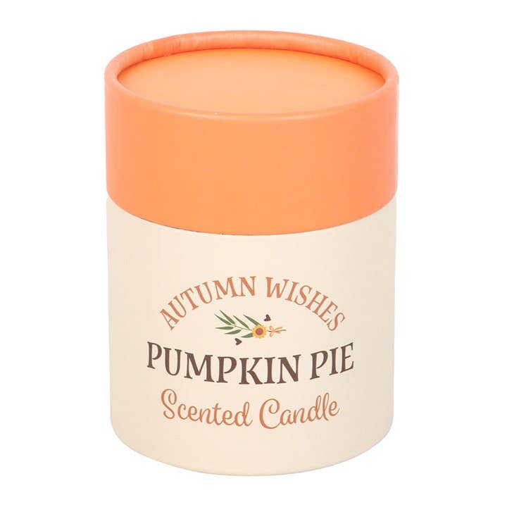 Something Different Wholesale - Wholesale Jar/Filled Candle - Autumn Wishes Pumpkin Pie Scented Fall Candle3