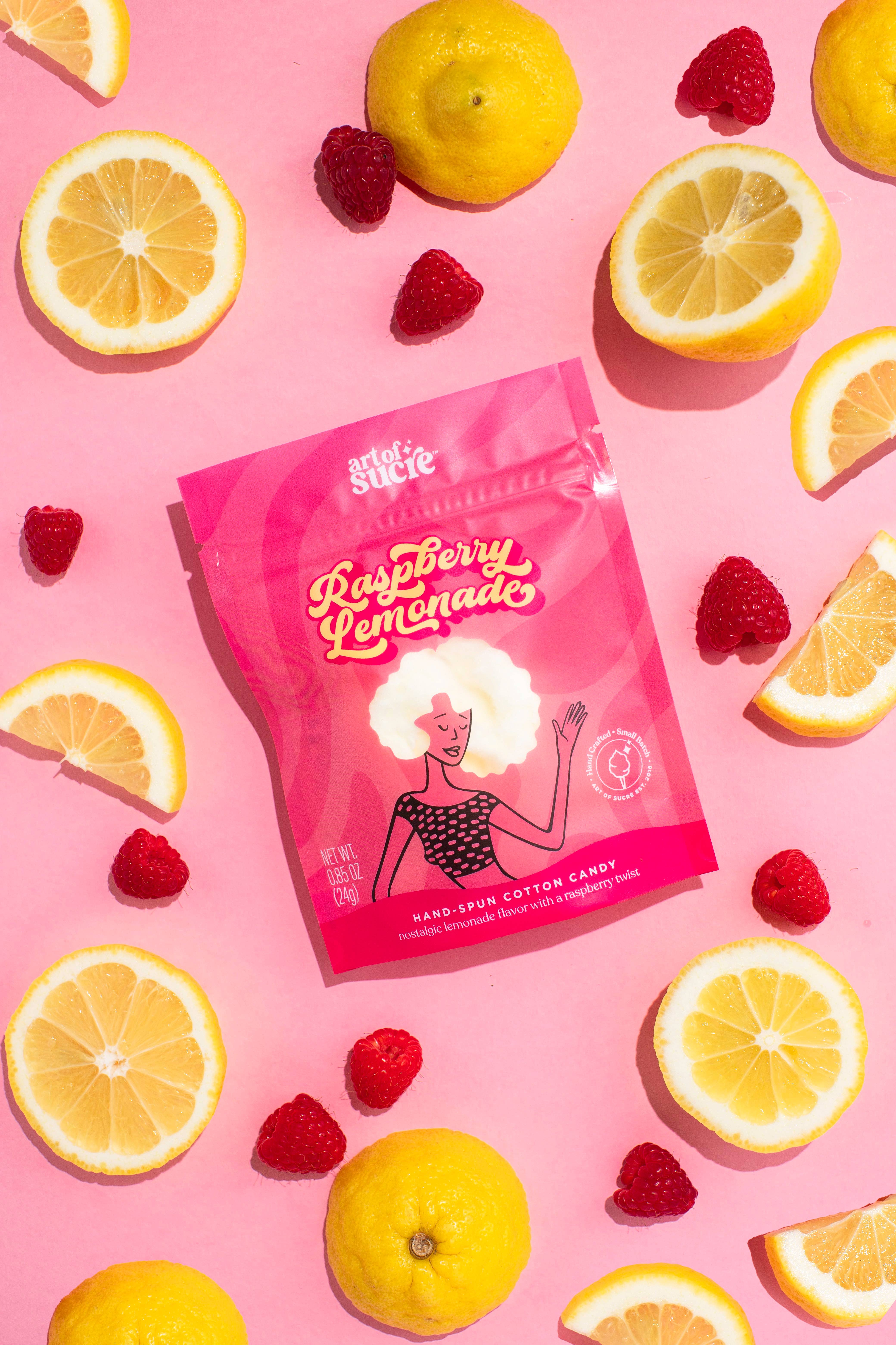 Art of Sucre - Vendita all'ingrosso Zucchero filato - Zucchero filato gourmet aromatizzato alla limonata al lampone