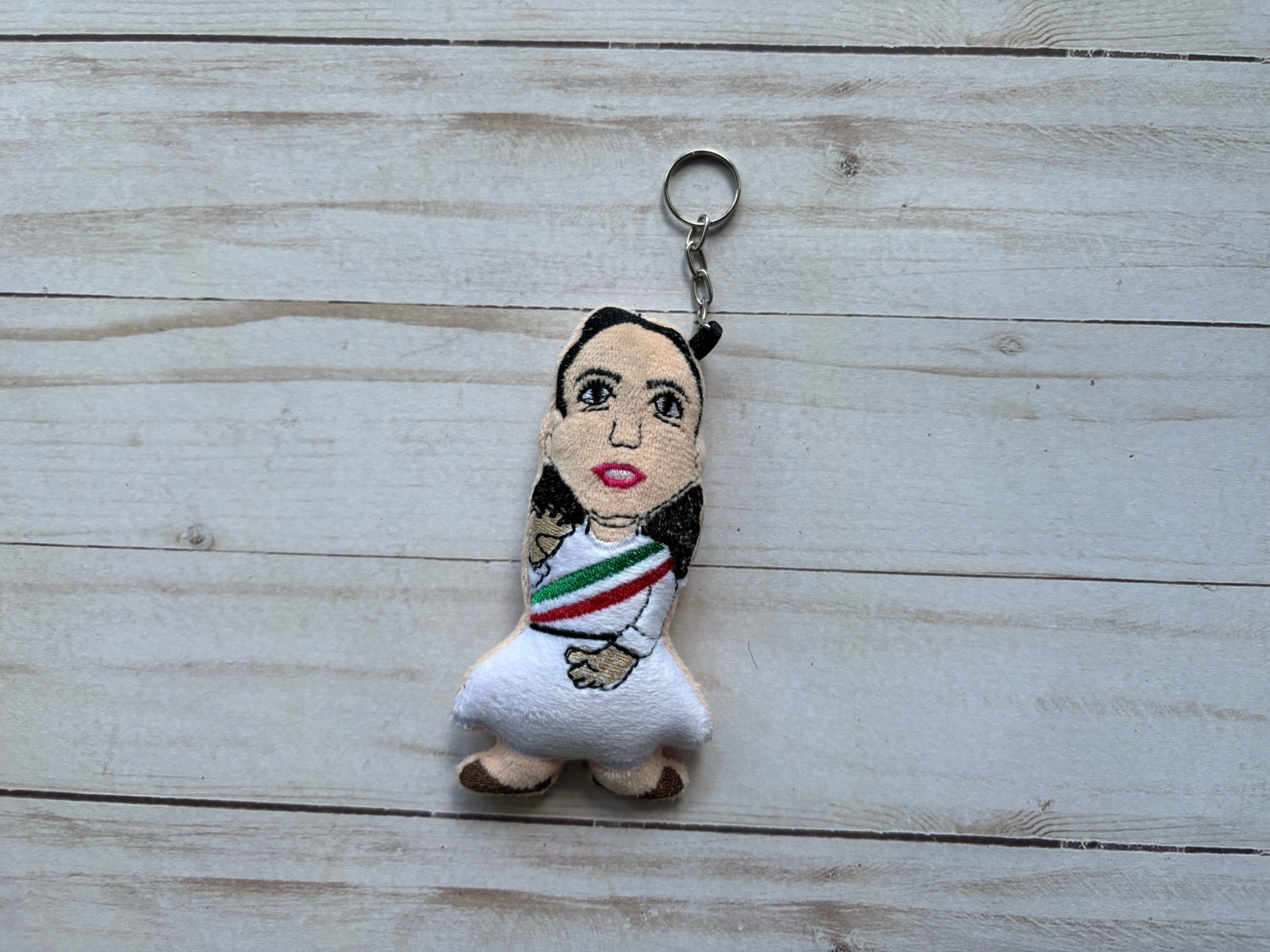 Viva Greetings – wholesale Keychain – Unisex – Embroidered Plush Keychain Mexican Icons17