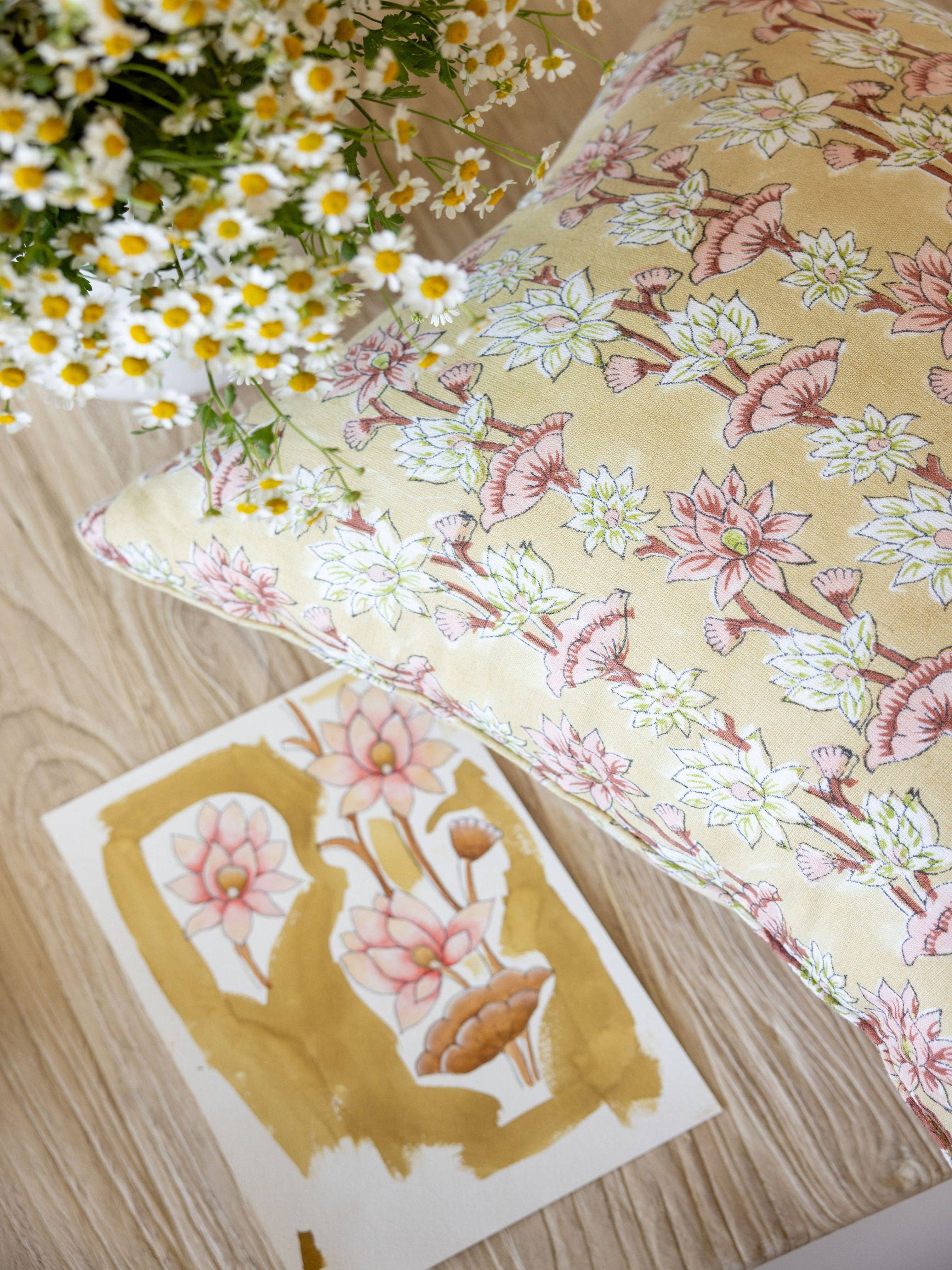 Humble Living - Vente Coussin décoratif - Fleur de lotus4