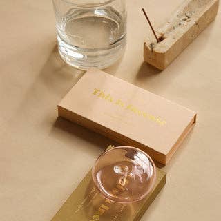 Gentle Habits US - Wholesale Incense Holder - Glass Vessel Incense Holder - PINK