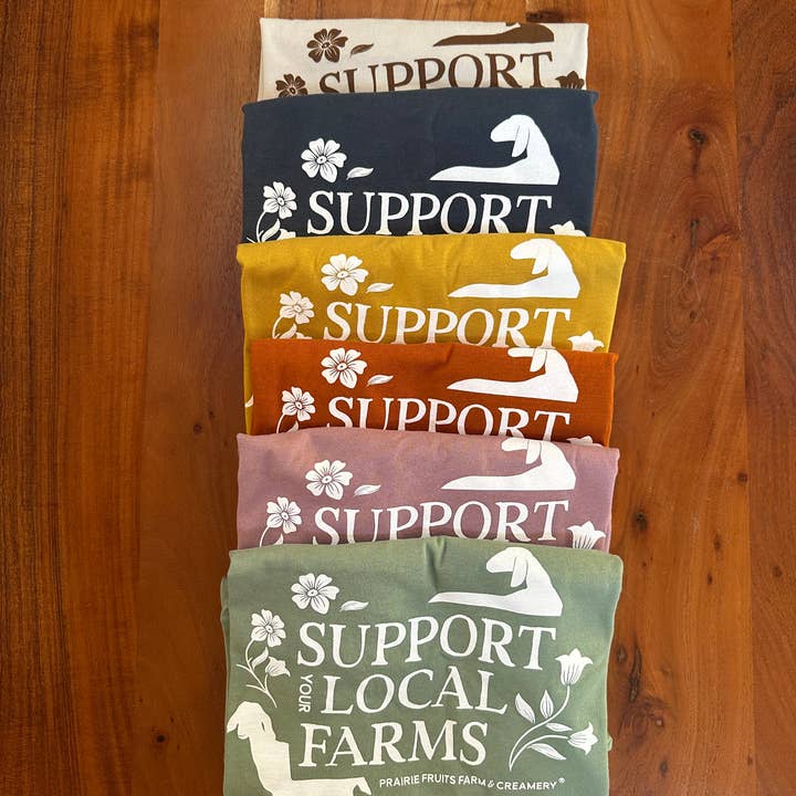 T-shirt da Prairie Fruits Farm & Creamery por atacado de Prairie Fruits Farm & Creamery