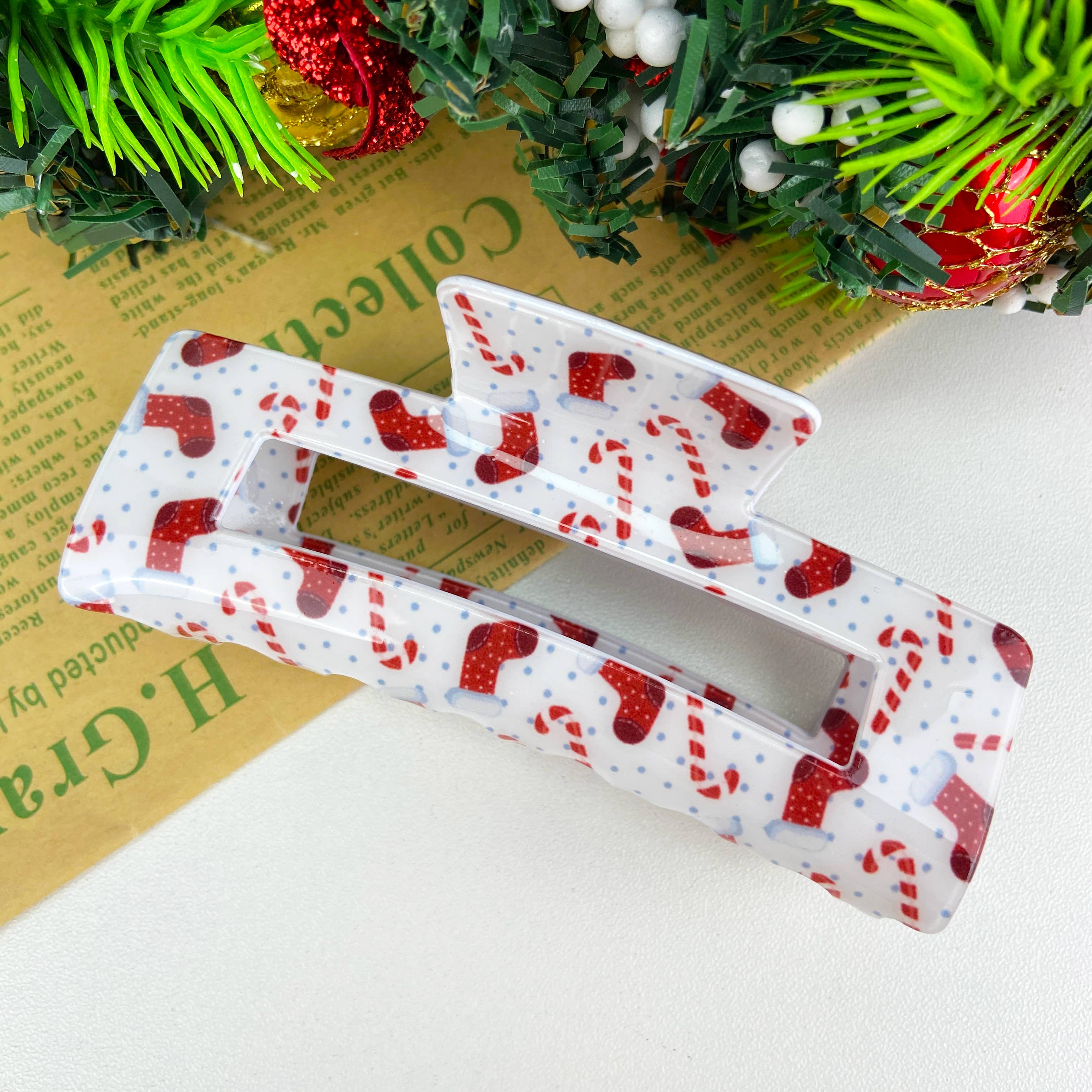 TheDivaSoap - Wholesale Hair Clip - Women's - Funny Christmas Hair Clip Snowflake Bells3