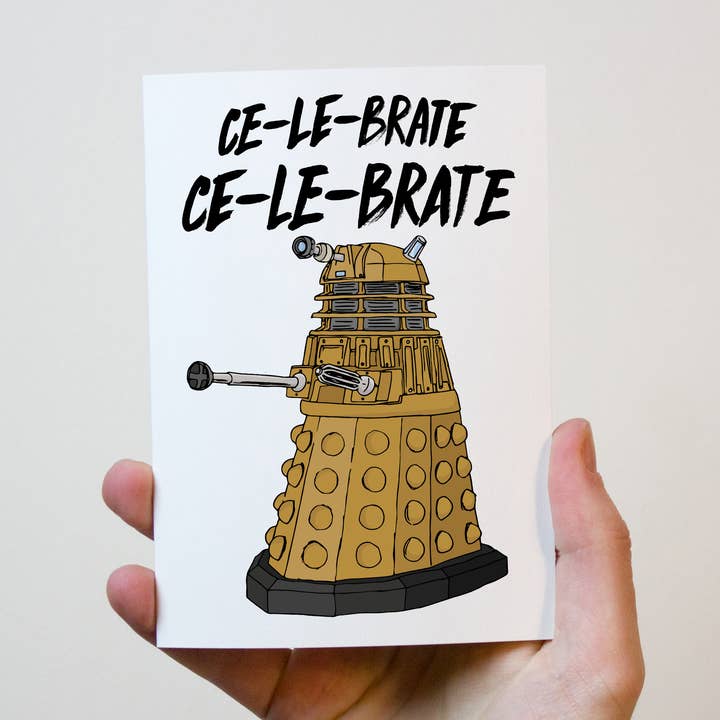 Doctor Who Birthday Card for wholesale by Freckle and Specs