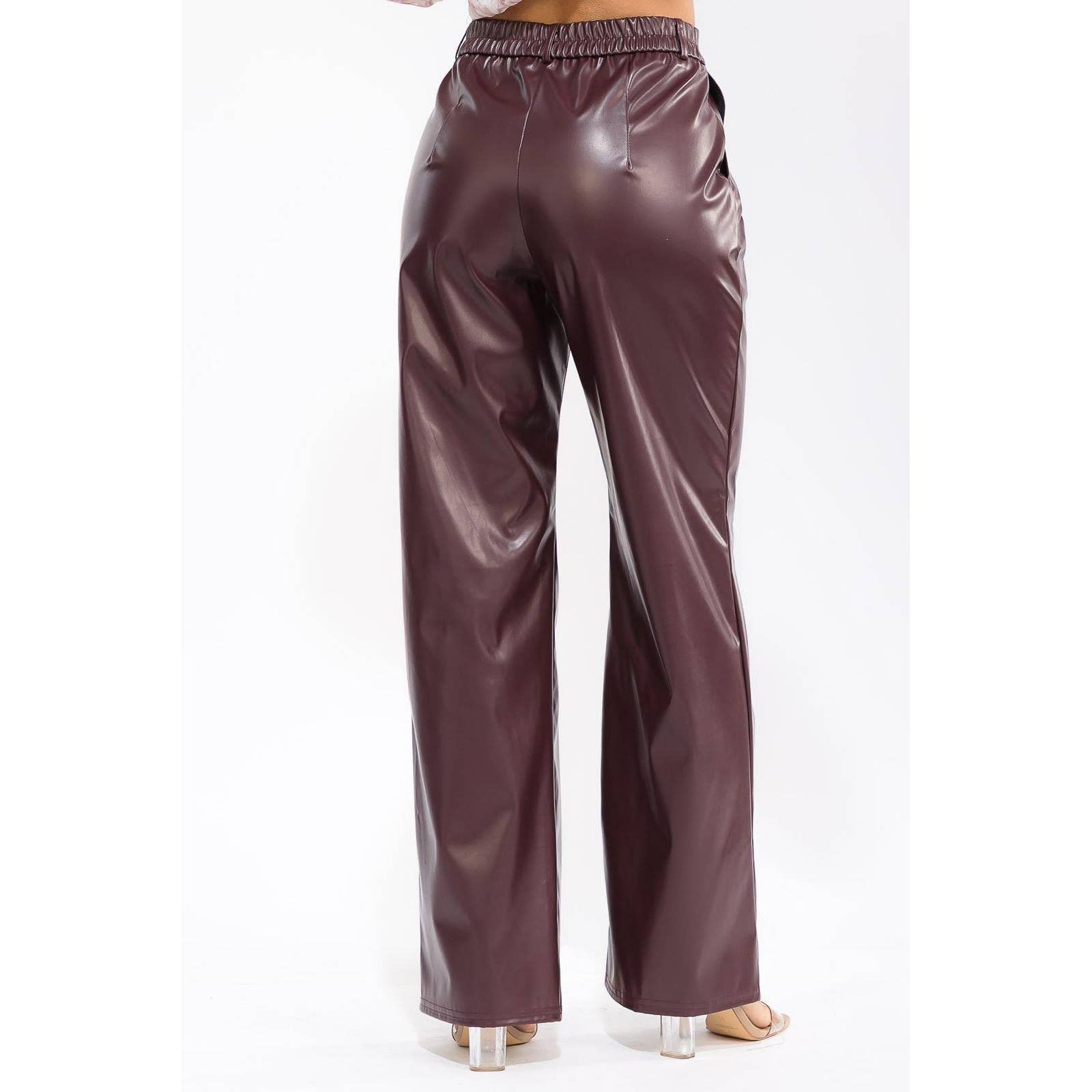 Black Pearl Clothing - Wholesale Pants - Women's - URBAN LUXE LEATHER PANTS1
