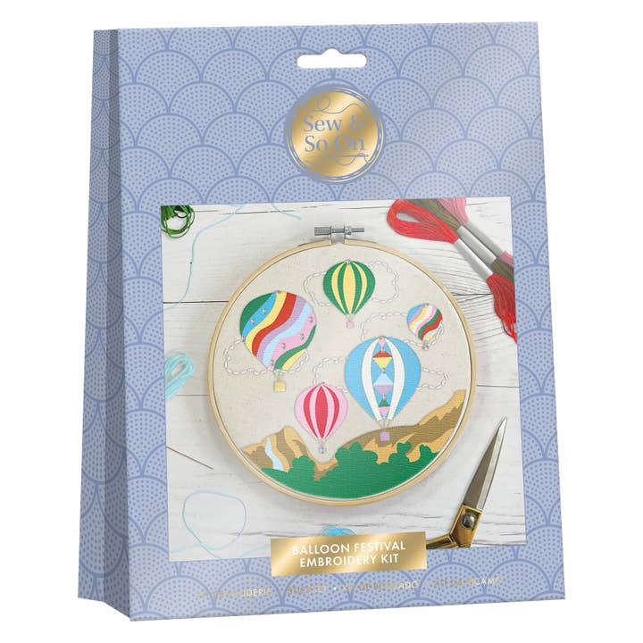Sew & So On Borduurwerk Naaien Knutselset Balloon Festival voor wholesale door West Design Products