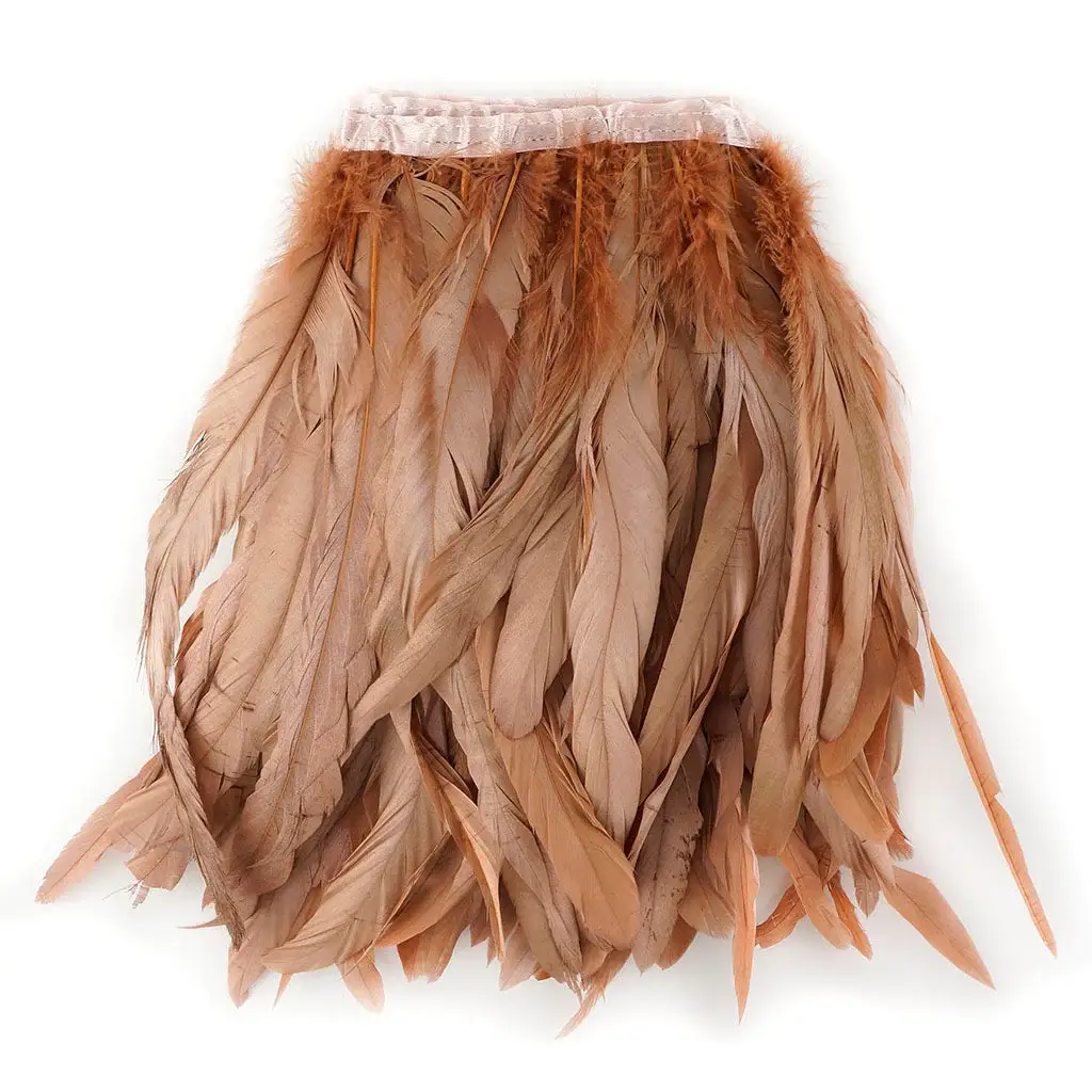 Zucker Feather Products - Wholesale Craft Supplies - Bronze Iridescent Coque Fringe - Metallic Copper1