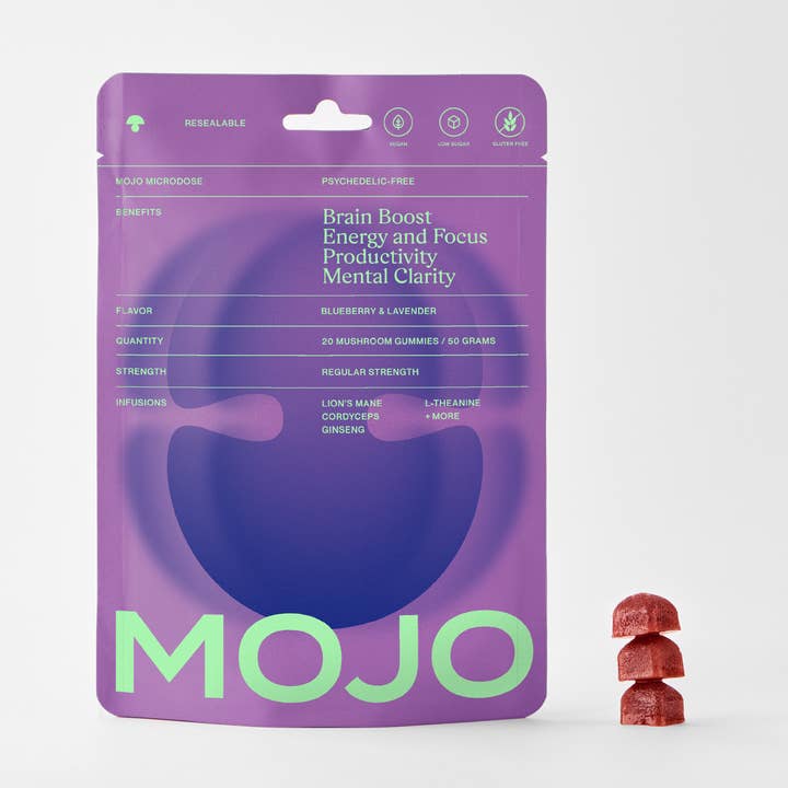 Mojo Gummies - Wholesale Oral Supplement/Vitamin - Brain Boosting Gummies, Blueberry Lavender0