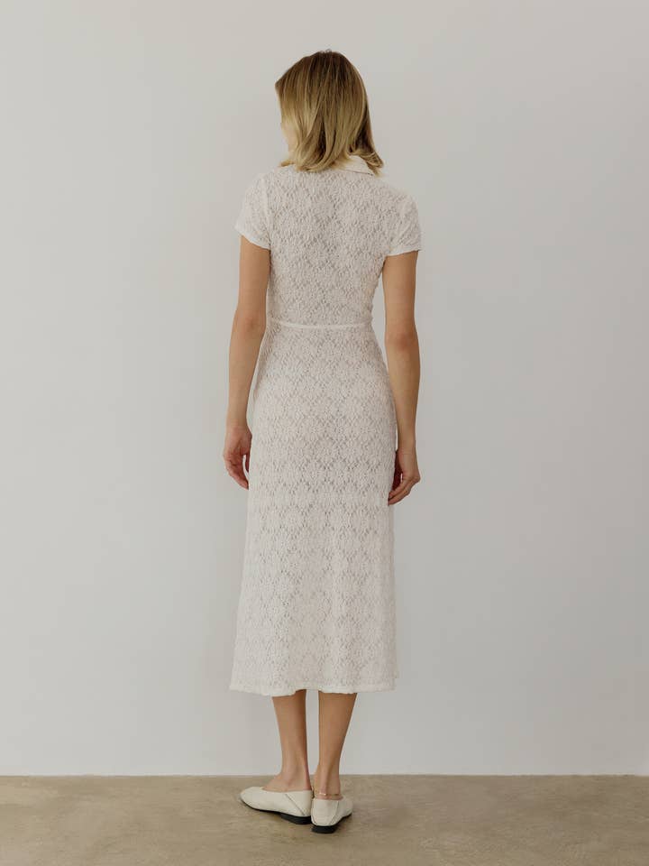 MOD REF - Wholesale Dress - Women's - The Linden Dress | Lace Polo Midi Dress