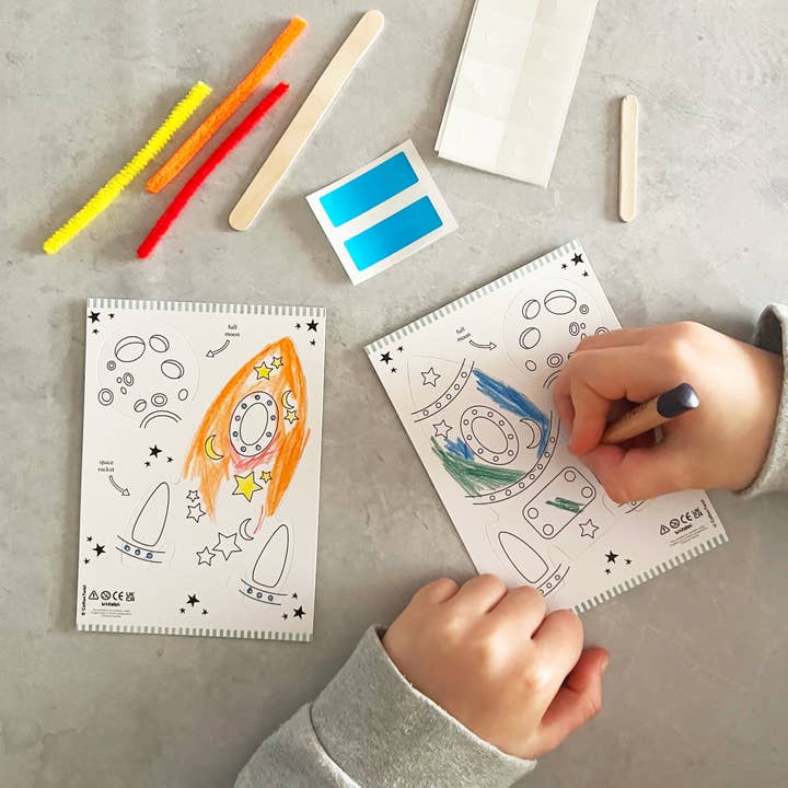 Cotton Twist - Vendita all'ingrosso Kit per lavoretti fai da te - Bambini - Crea la tua bacchetta razzo