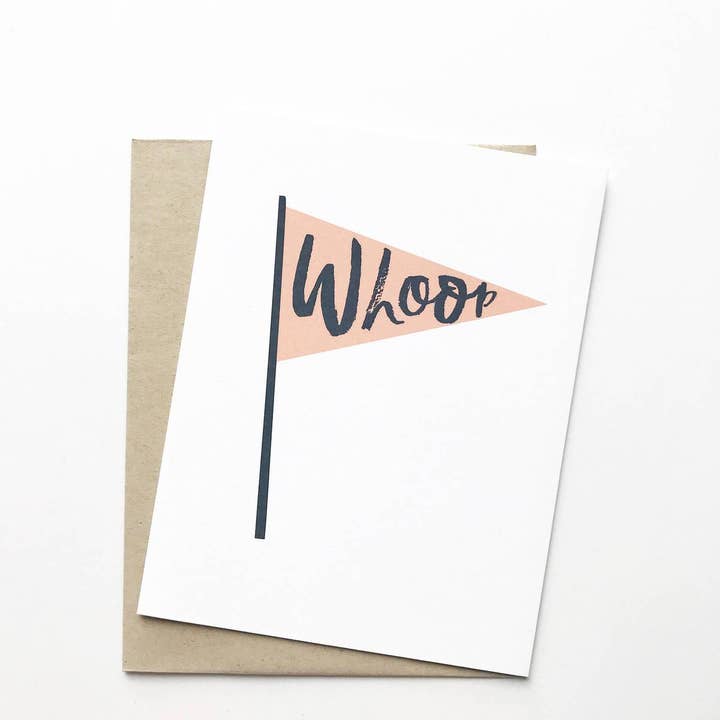 Whoop Flag Card for wholesale by PAGEFIFTYFIVE