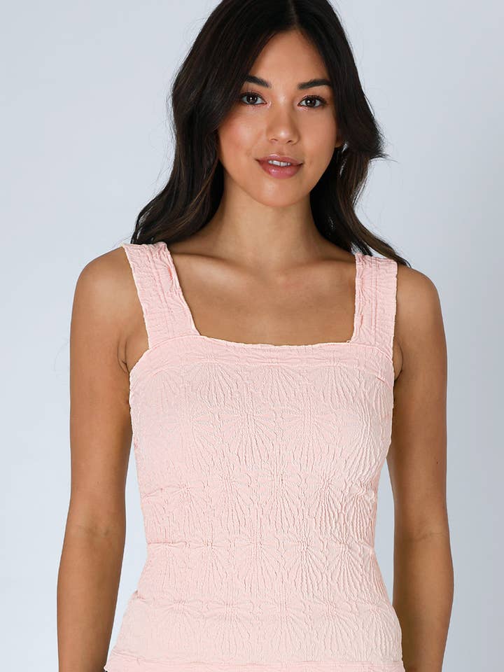 NIKIBIKI - Wholesale Knit Top - Women's - NS8416- Lace Textured Square Top