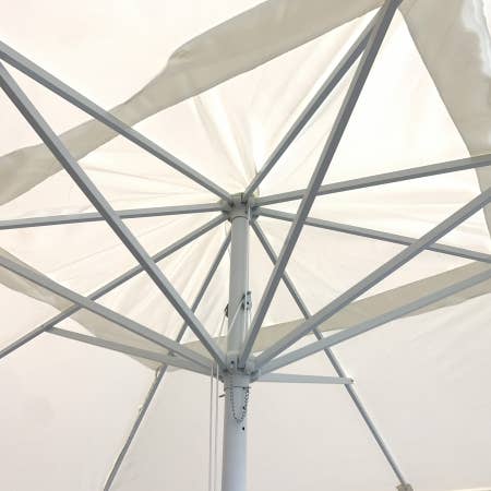 LIFE IS – Engroshandel Terrasseparaply – Haveparaply med centralstang 4x4 meter. Beige1