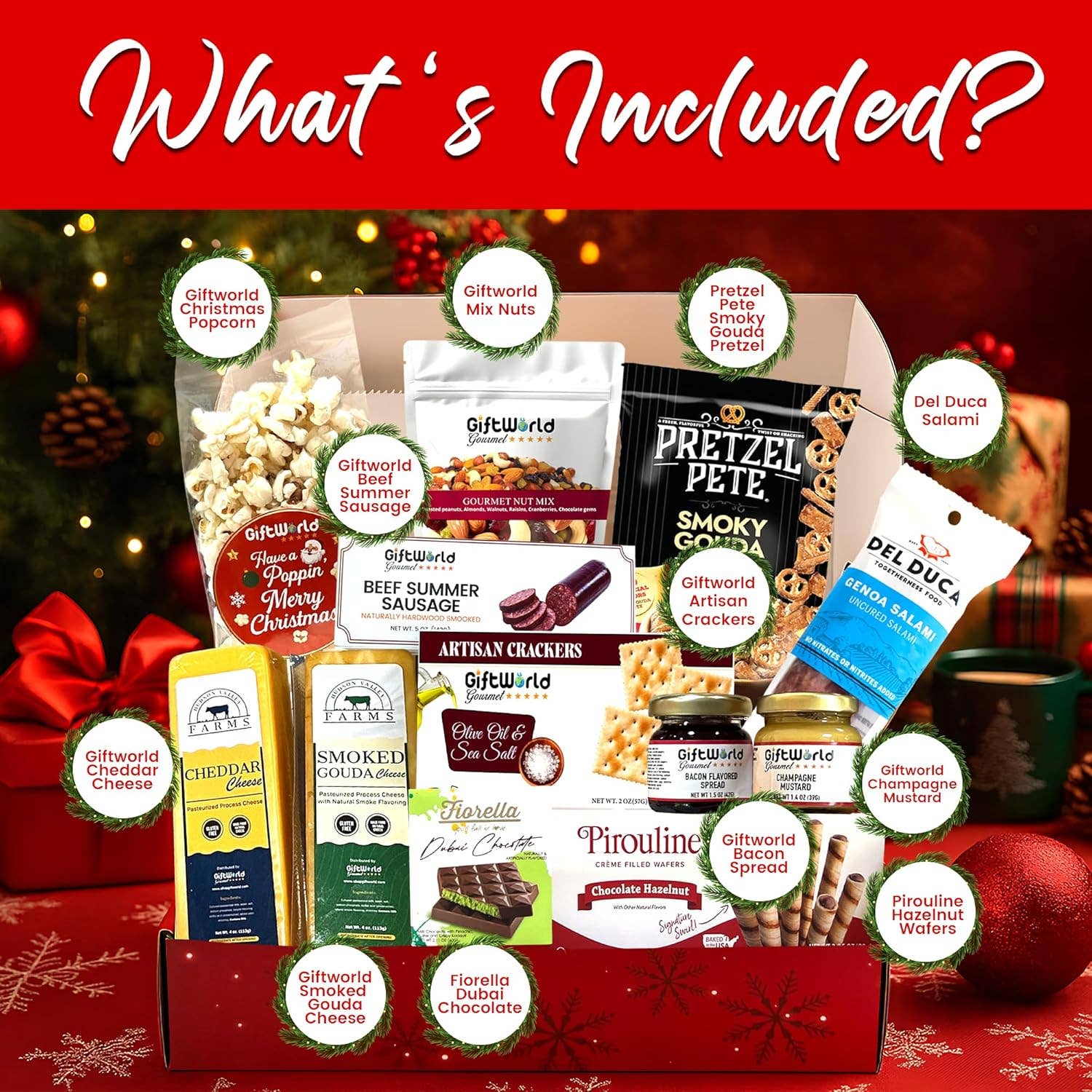 GiftWorld - Wholesale Food Gift Basket - Christmas 2025 Meat & Cheese Gift Box - Gift  Ready2