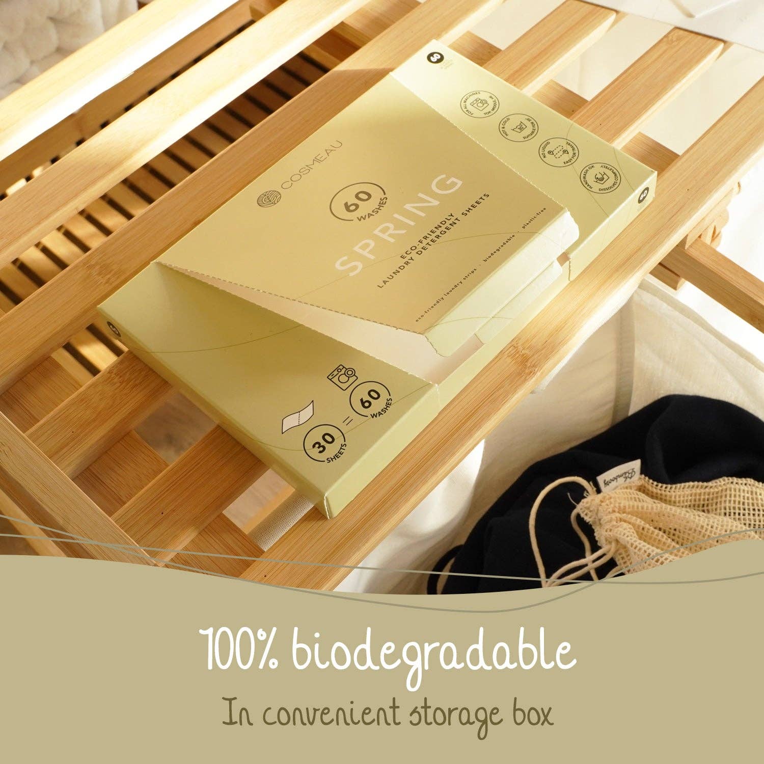 Bamboozy x Cosmeau - Vente Lessives en poudre/dosettes - Cosmeau Feuilles de Lessive Printemps6