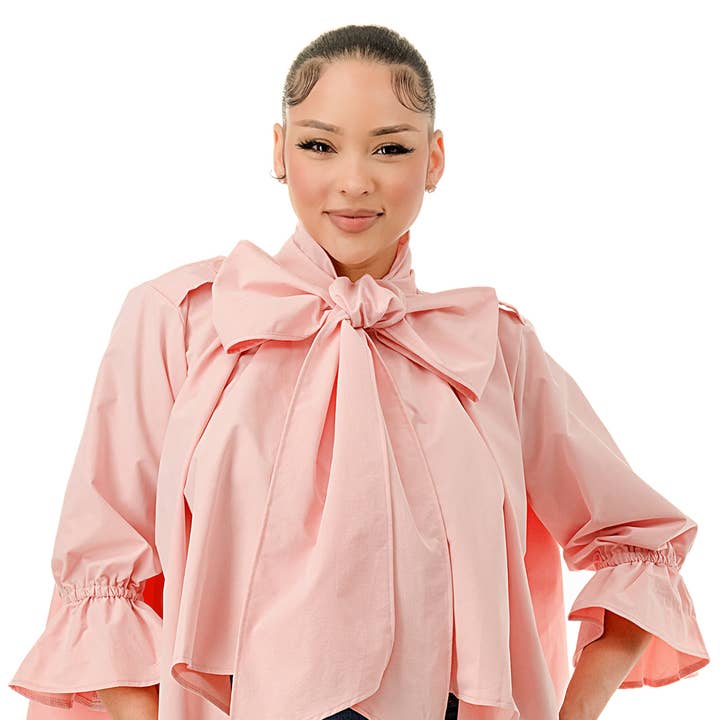 FRONT TIE DETAIL SOLID BLOUSE and other Purchase Wholesale front tie blouse. Free Returns & Net 60 Terms on Faire trending on Faire.