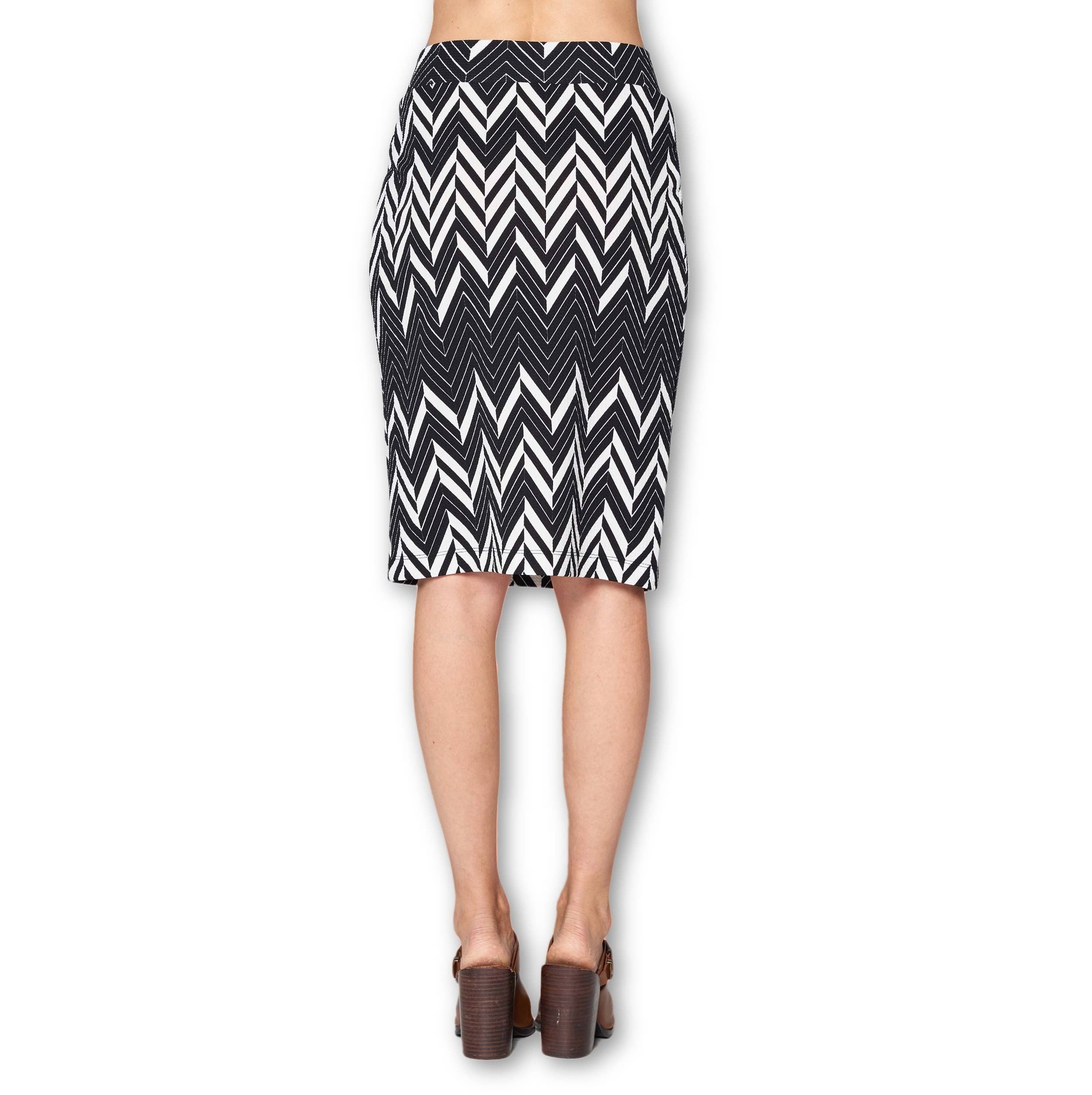 LKLUV – Großhandel Rock – Damen – Hergestellt in den USA — Stretch-Bleistiftrock mit hoher Taille2