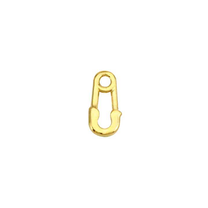 Safety Pin – 14K Gold Threadless/Threaded End for wholesale by Piercing-zone