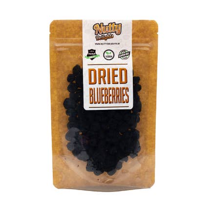 Tørrede blåbær (12x70g) for engroshandel hos Nutty Delights