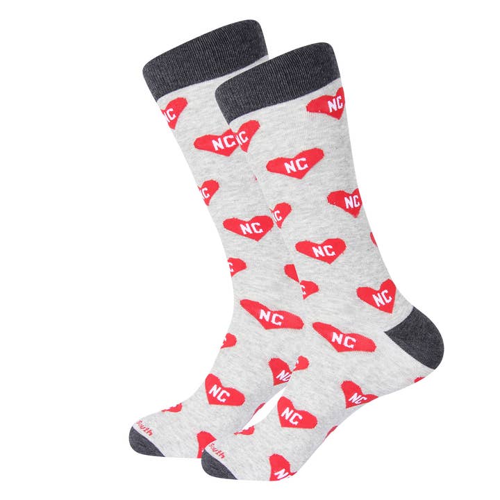 I Love North Carolina NC Socks for wholesale by Barrel Down South