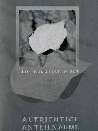 tarjeta de condolencia, ED211 para venta al por mayor de Actetre Deutschland Gmbh