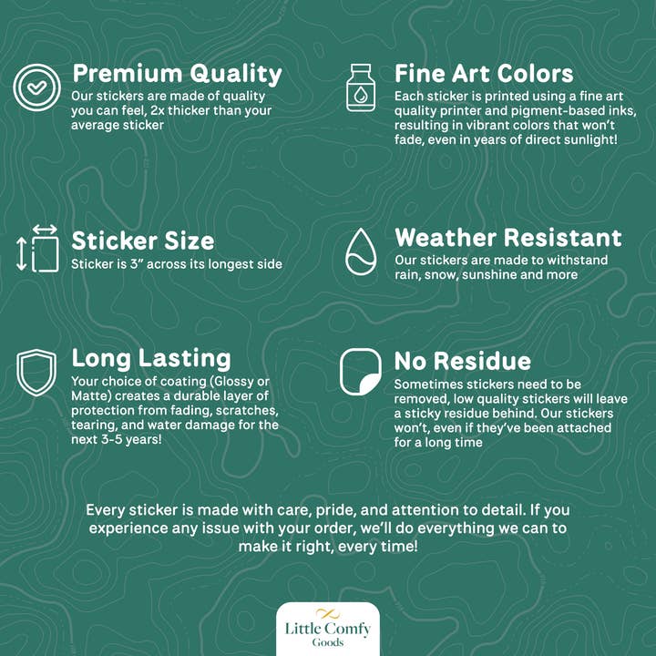 Little Comfy Goods - Wholesale Sticker - North Cascades National Park Sticker1