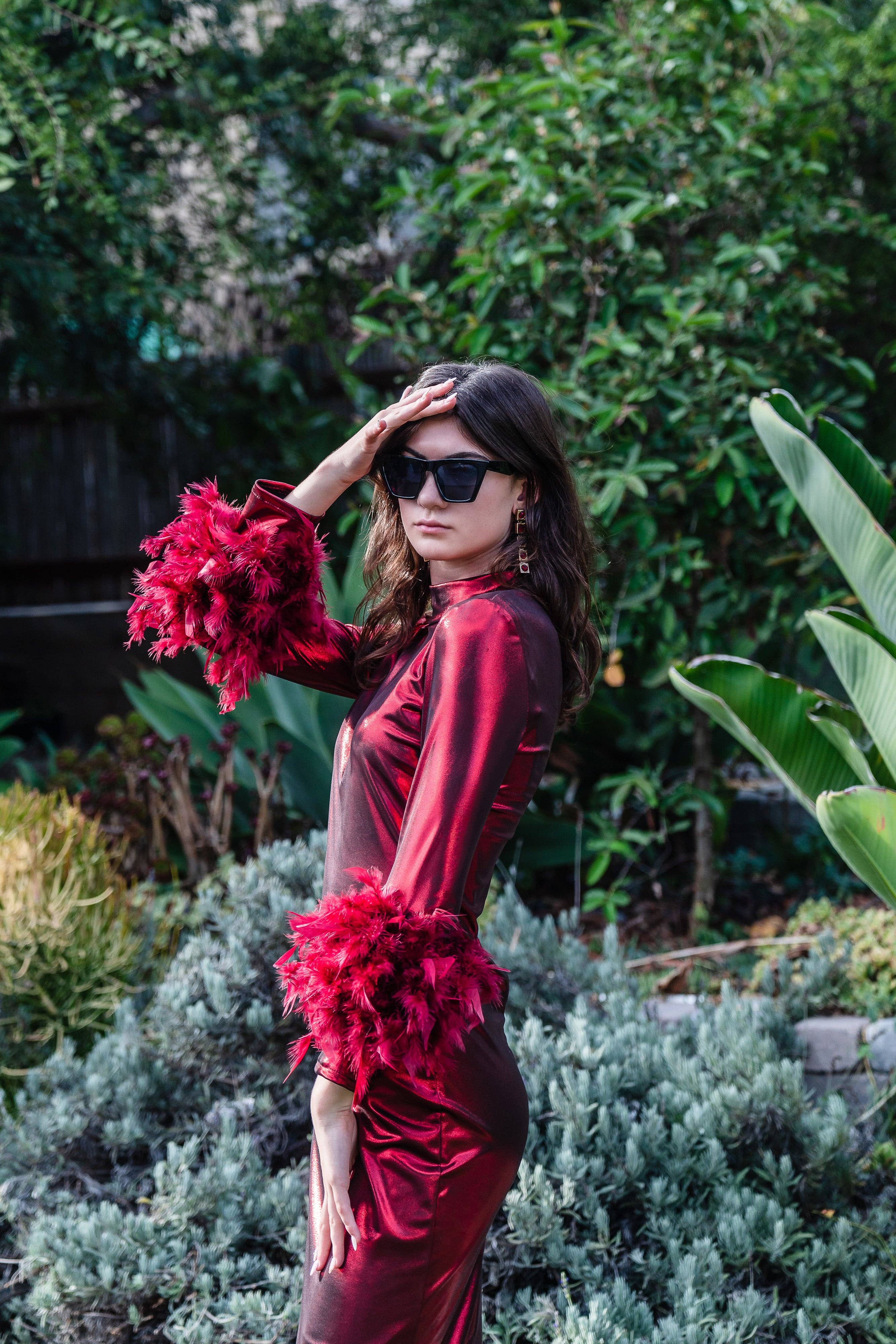 Jennafer Grace - Wholesale Dress - Women's - Julianne Dress in Electric Cherry9