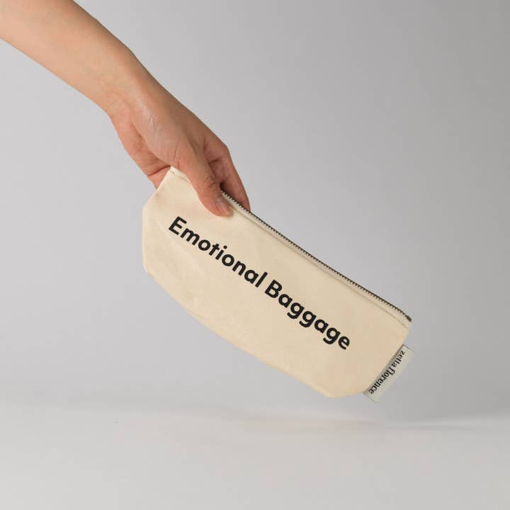 Zetta Florence - Wholesale Pencil case/pouch - Emotional Baggage Pencil Case - Natural1