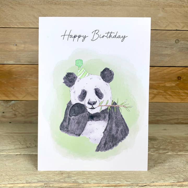 Panda Fødselsdag Card for engroshandel hos Arty Bee Designs