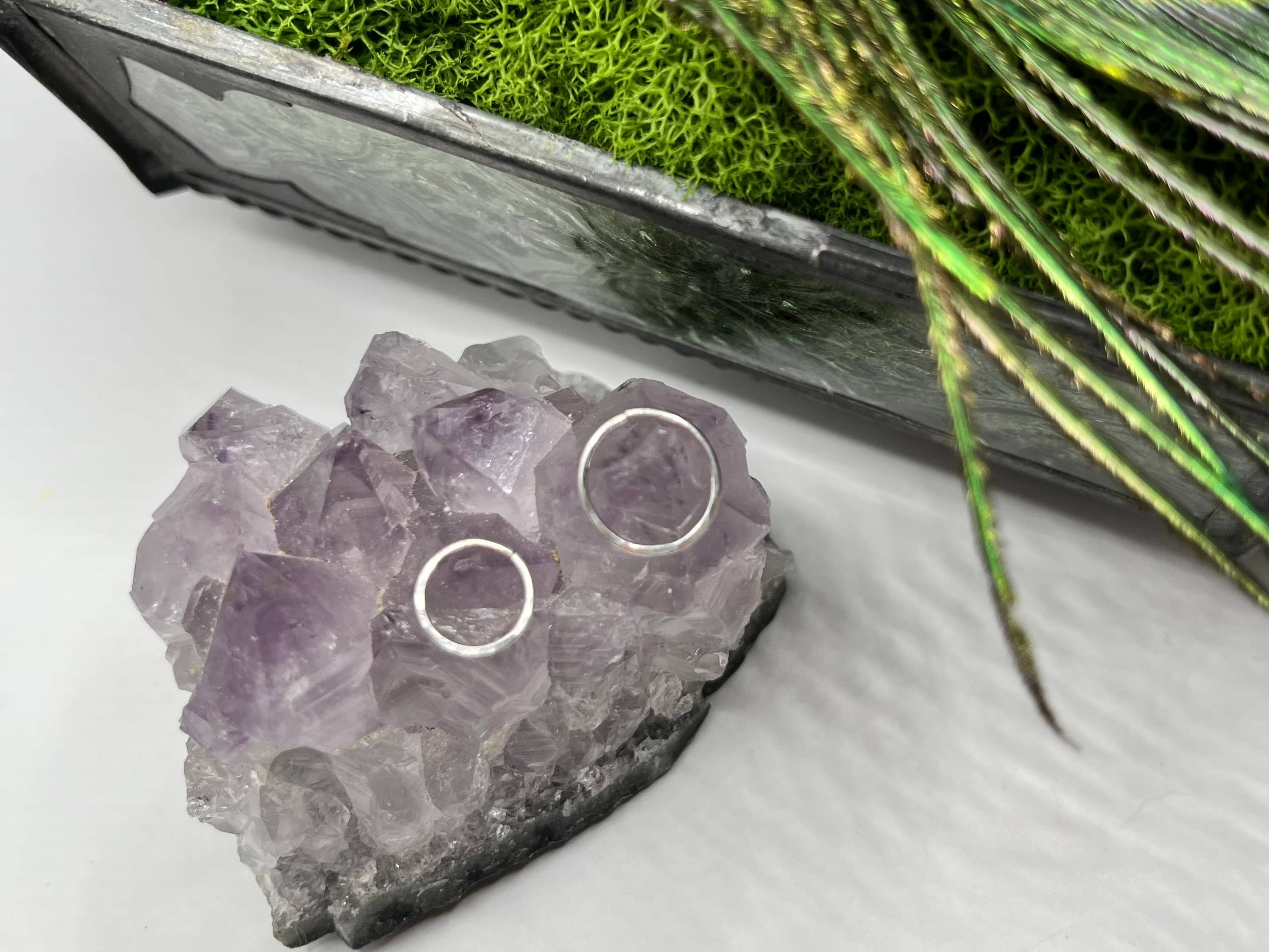 Rachel Renee Jewelry - Wholesale Nose Ring - MAYA Hammered Nose Ring Hoop - Sterling or Gold Fill7