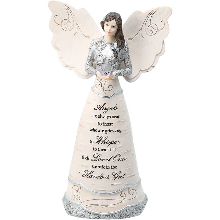 Pavilion - Wholesale Decorative Figurine - In Memory - 9" Memorial Angel with Butterfly