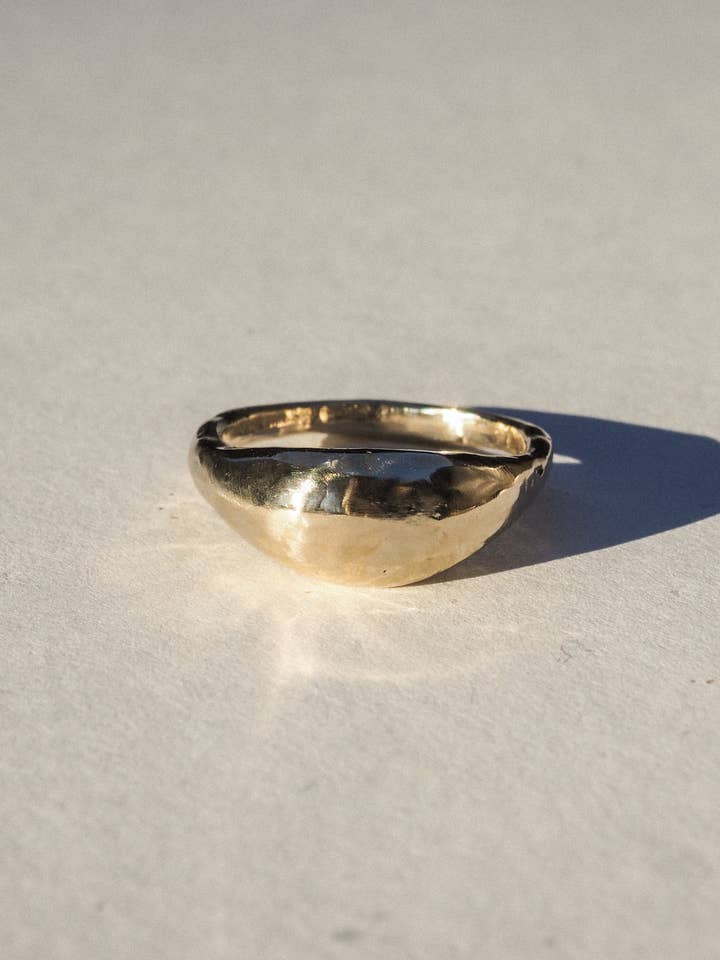 coral ring | organic statement ring | bronze for wholesale by Emily Hartwell