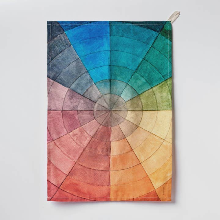 Roomytown - Wholesale Tea Towel - Organic Cotton Single Tea Towel - Colourwheel1