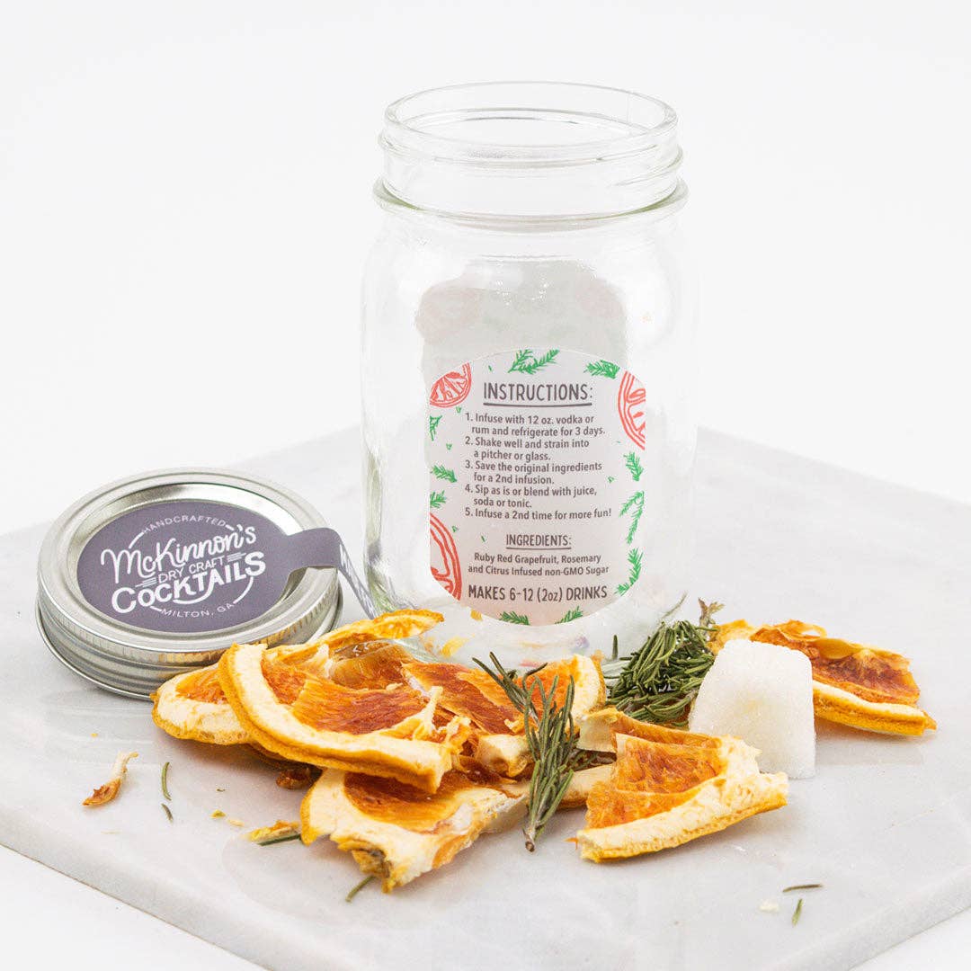 McKinnon's Dry Craft Cocktails - Wholesale Cocktail Mix/Syrup - Grapefruit Rosemary1