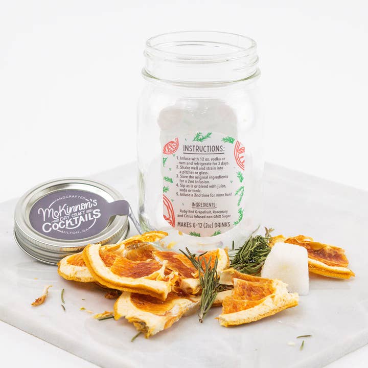 McKinnon's Dry Craft Cocktails - Wholesale Cocktail Mix/Syrup - Grapefruit Rosemary1