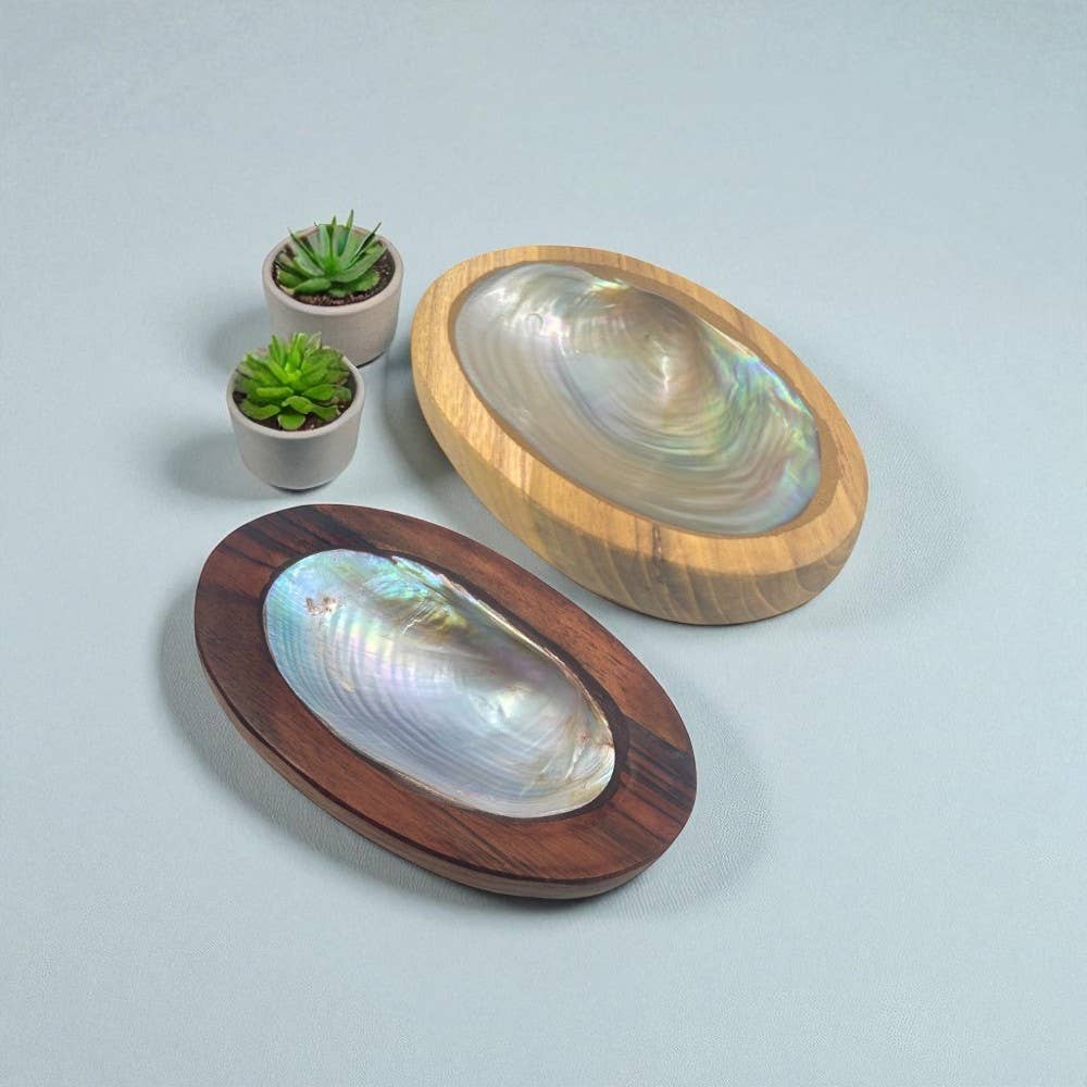 Earths Elements Wholesale - Wholesale Retailer Sample - Home Decor - Bowl - Shell Wood1