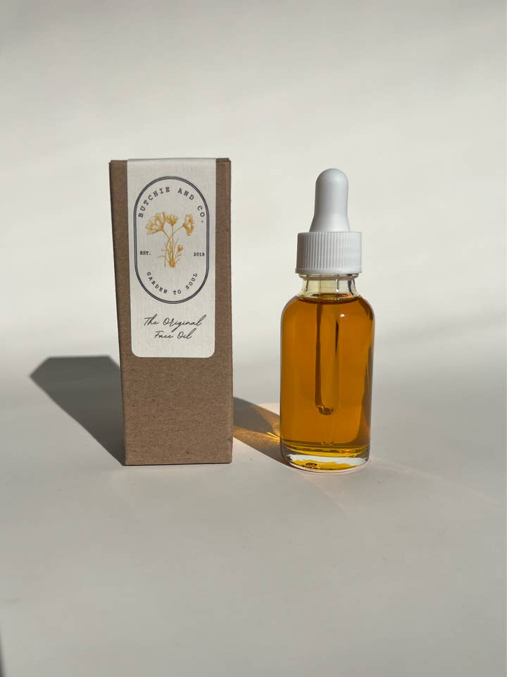 L'huile pour le visage originale pour la vente par Butchie and Co.