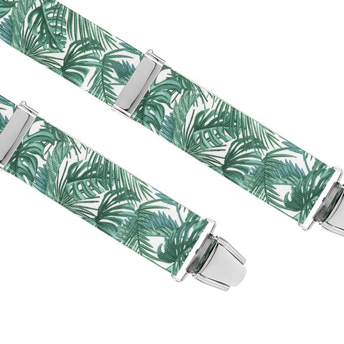 Les Bretelles De Léon - Wholesale Belt - Men's - Wide Leaves Green Braces2