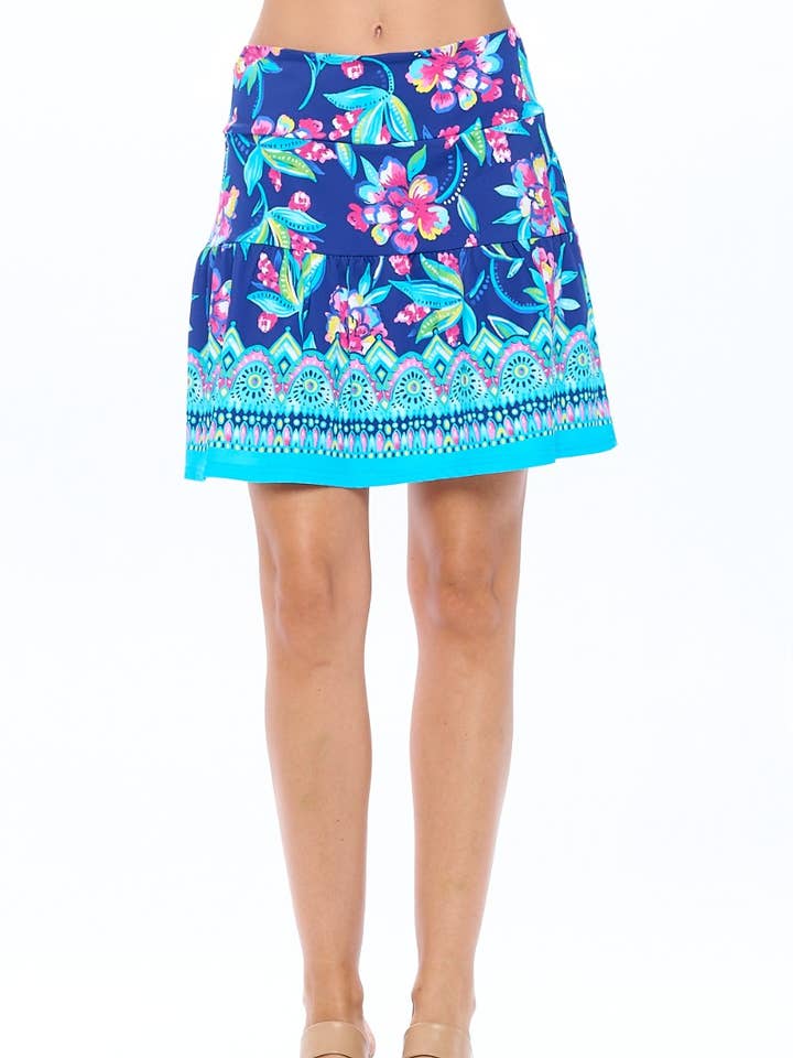 A-Line Tiered Skort for wholesale by ARYEH