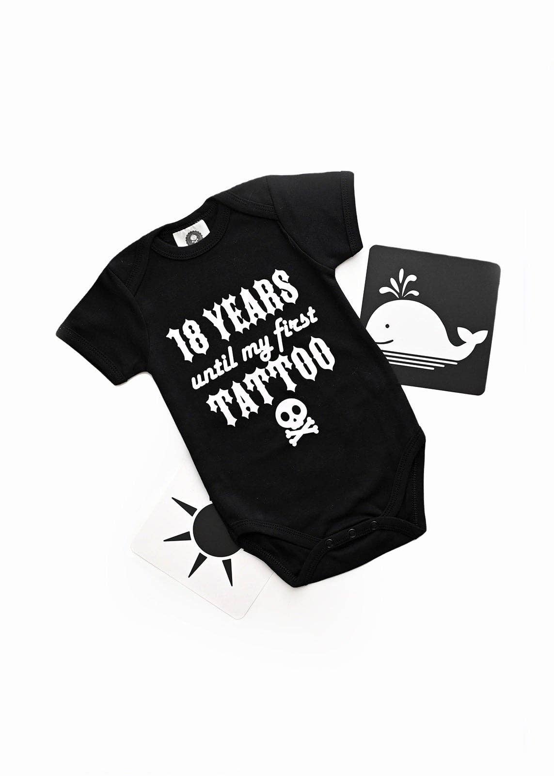 Metallimonsters - Wholesale Bodysuit (Non-Footed) - Baby - 18 years until my first tattoo baby vest3