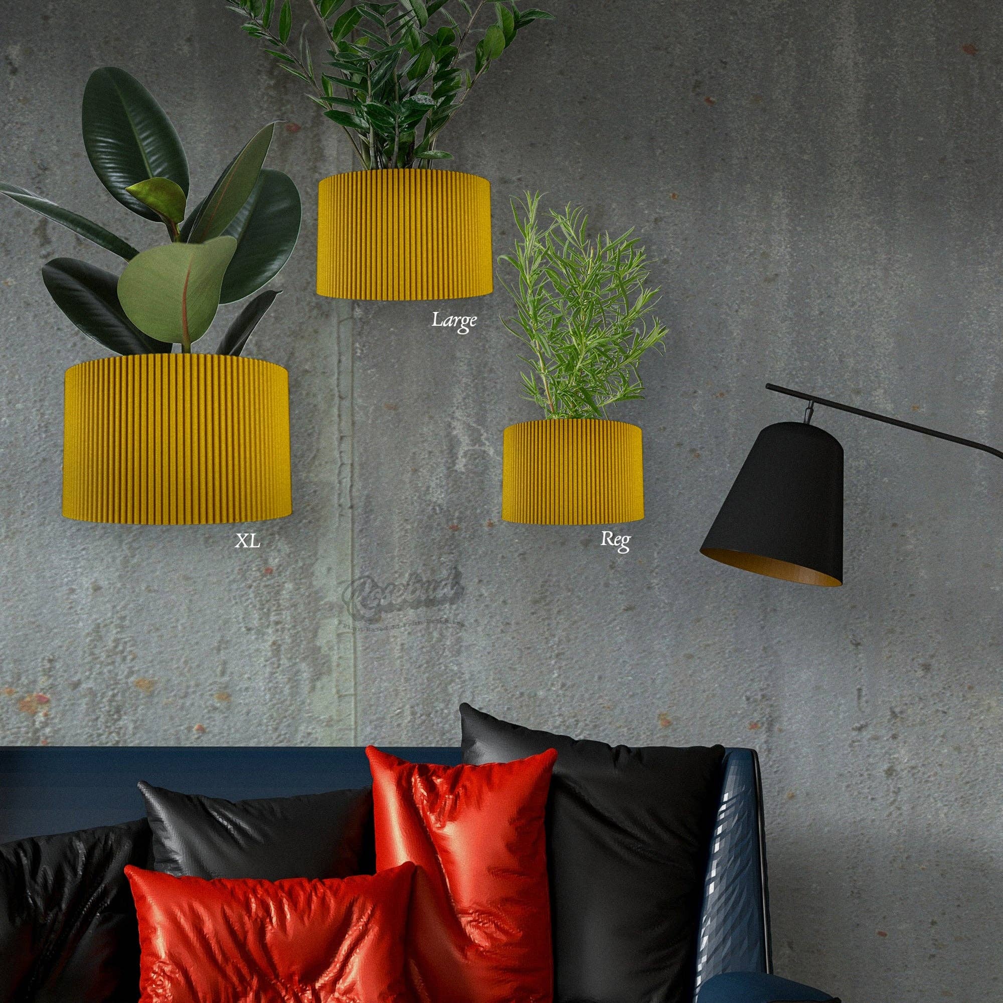 Rosebud Homegoods - Wholesale Wall Planter - Ribbed Wall Planter19