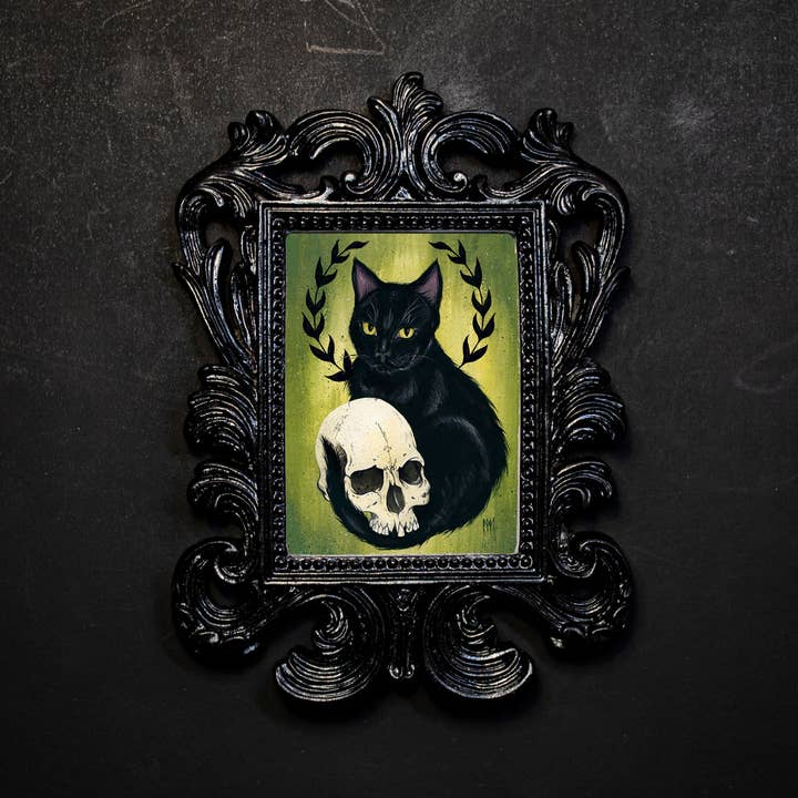 Meagan Meli Illustration - Vente Affiche d'art - Impression encadrée Embracing Death0