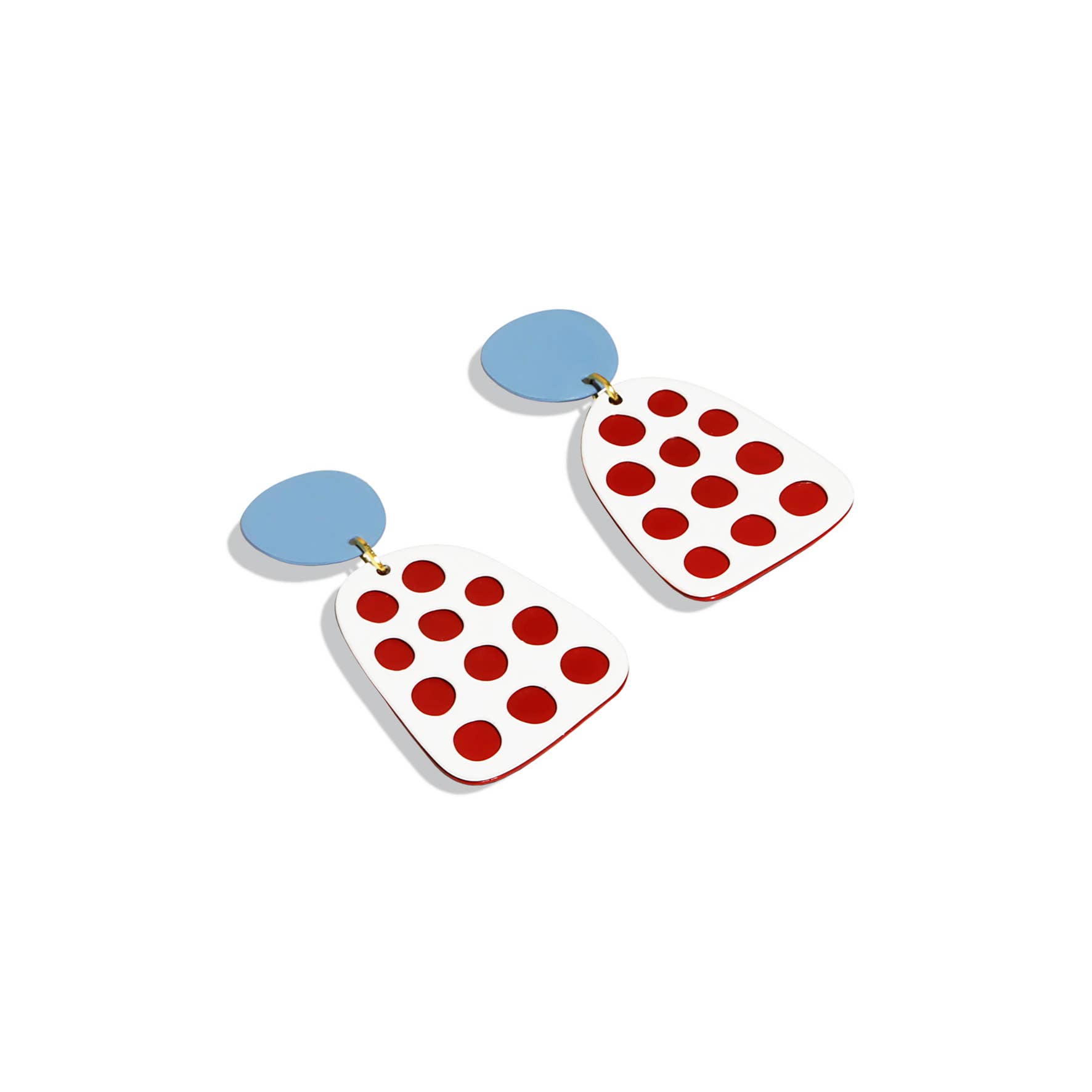 ISUWA Jewelry - Wholesale Hangende/ronde oorbellen - Dots Oorbellen – Artistiek Kleurenontwerp6