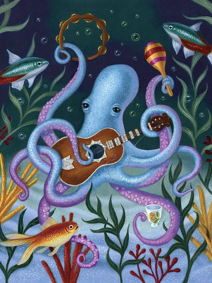 "The Virtuoso In Blue" - Canvas Print Wall Decor for wholesale by Image Conscious, LLC