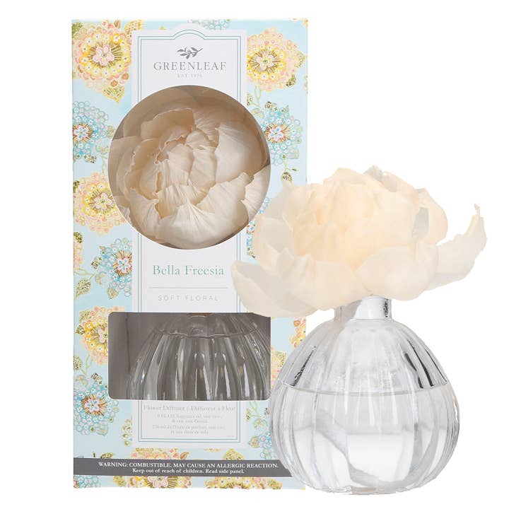 Greenleaf Gifts - Wholesale Reed Diffuser - Bella Freesia Flower Diffuser 4 Pack