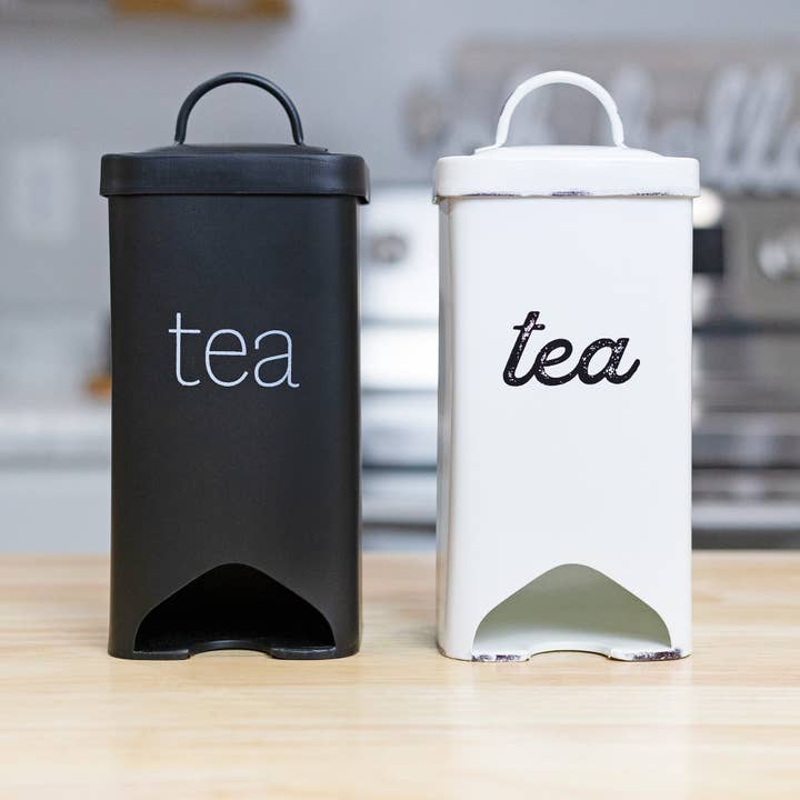 Kurated Korner – wholesale Förvaring/Arrangör för kök – Auldhome Design Enamelware Tepåsehållare