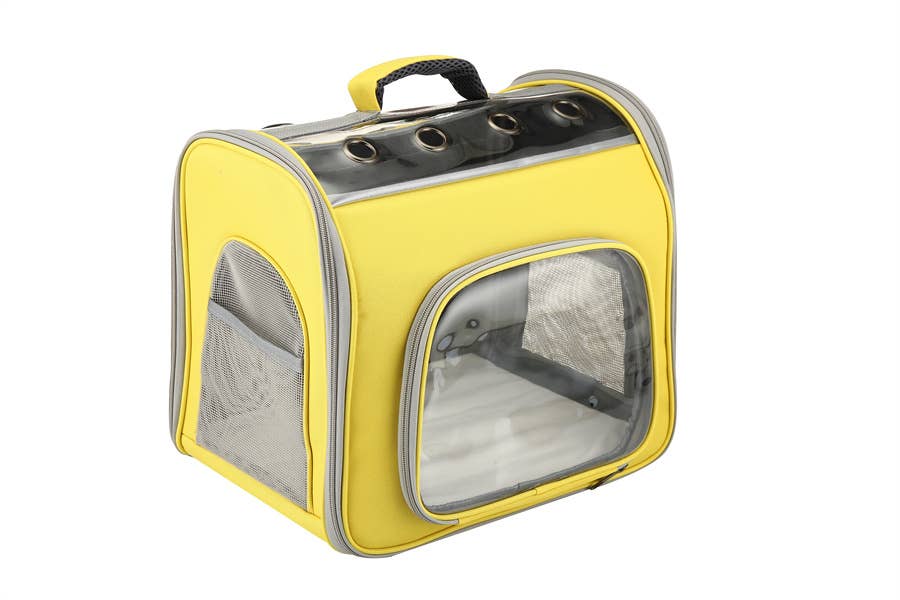 Yellow Convenient and  portable Elegant Trendy Pet Carrier for wholesale on Faire0